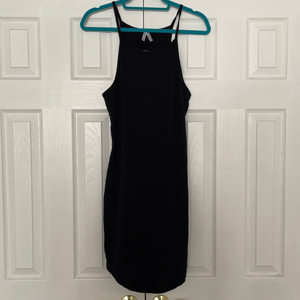 Mudd High Neck Ribbed Body Con Dress